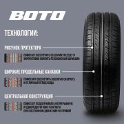 Шина 205/70 -R15 без камеры Boto GENESYS 228 96T (Boto) (043)