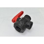 Кран 45521114 3-х ходовой шаровый с прерыванием потока 1