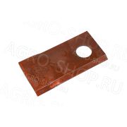 Нож 42008 роторный, левый (98х48х4, d=19мм.) Fella, Rotex, BCS RADURA
