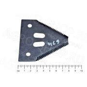 Сегмент 16222.02 с грубой насечкой нижний потай 60° Шумахер
