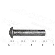 Заклепка 6х32 стальная полукруглая головка ГОСТ 10299-70 (Р)
