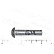 Заклепка 6х28 стальная полукруглая головка ГОСТ 10299-70 (Р)