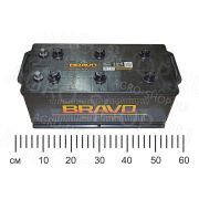 Аккумулятор 190 BRAVO 1100А прямая клемма с переходником под болт Жигулевск/AKOM