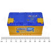 Аккумулятор 100 АКОМ 850А прямая клемма конус (стандарт) Жигулевск/AKOM