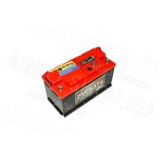 Аккумулятор 100 РУСБАТ+ 830А прямая клемма конус (стандарт) Жигулевск/AKOM