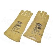Краги WELDER-PROFI 4 5-ти палые, спилок, кожа, подклад хлопок, Кевлар Пер 261